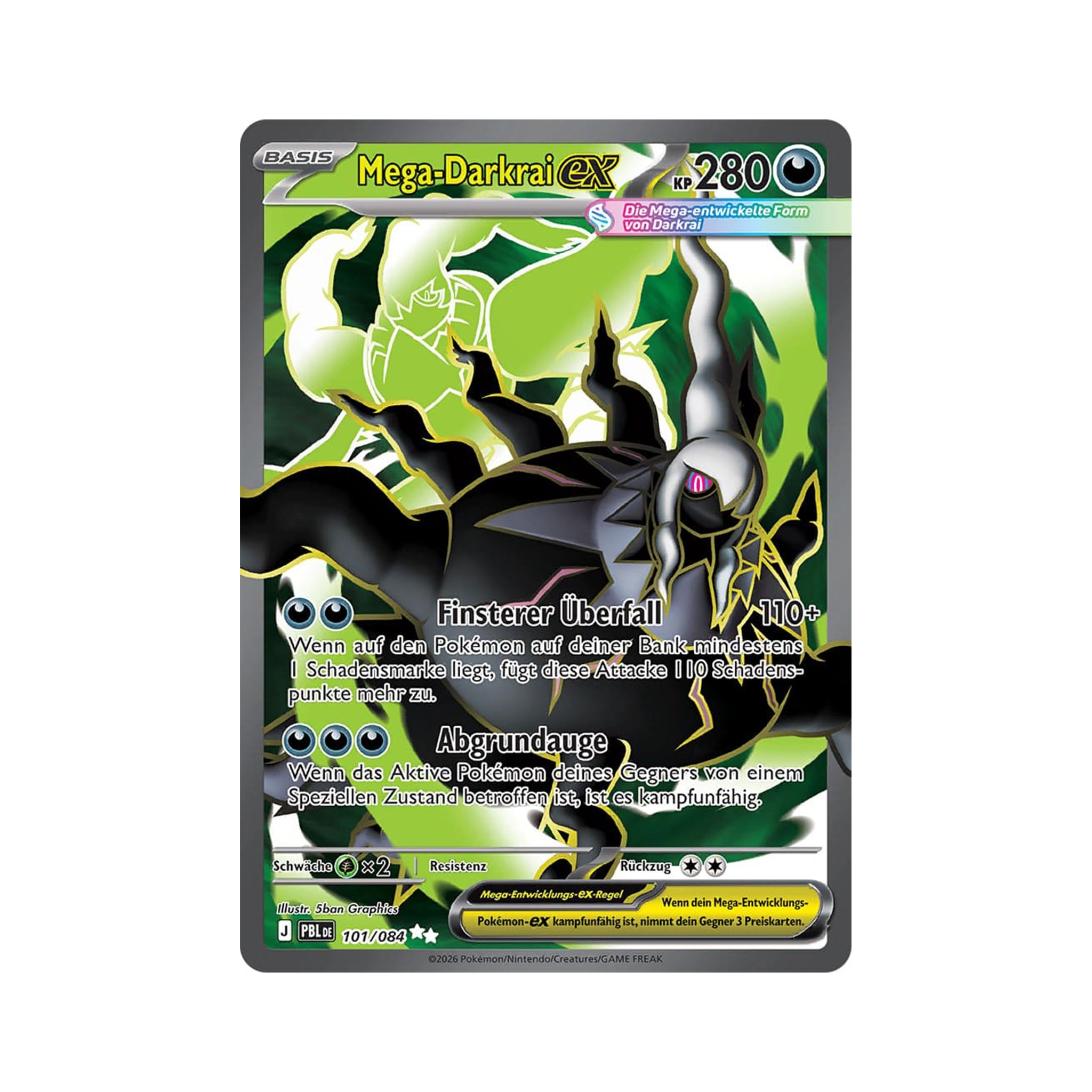 Mega-Darkrai ex PBL 101/084 – Ultra Rare (UR)