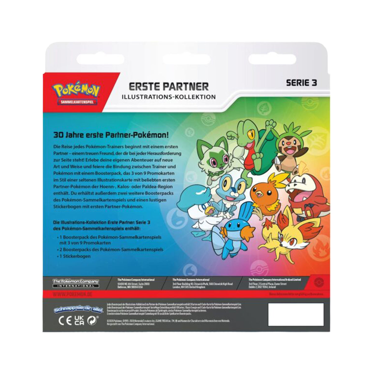 Pokémon Cards Erste Partner Kollektion Box 3 DE